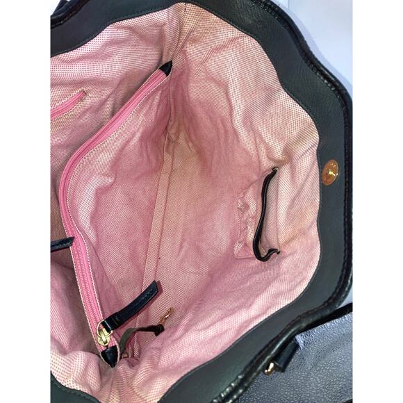 DOONEY & BOURKE GRAY PEBBLED LEATHER LARGE SHOULDER BAG - Picture 9 of 16